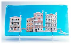 Palazzi: Salviati Barbaro Dario del canal grande ceramica e vetro di Murano - Dimensioni: cm.40 h.cm.20